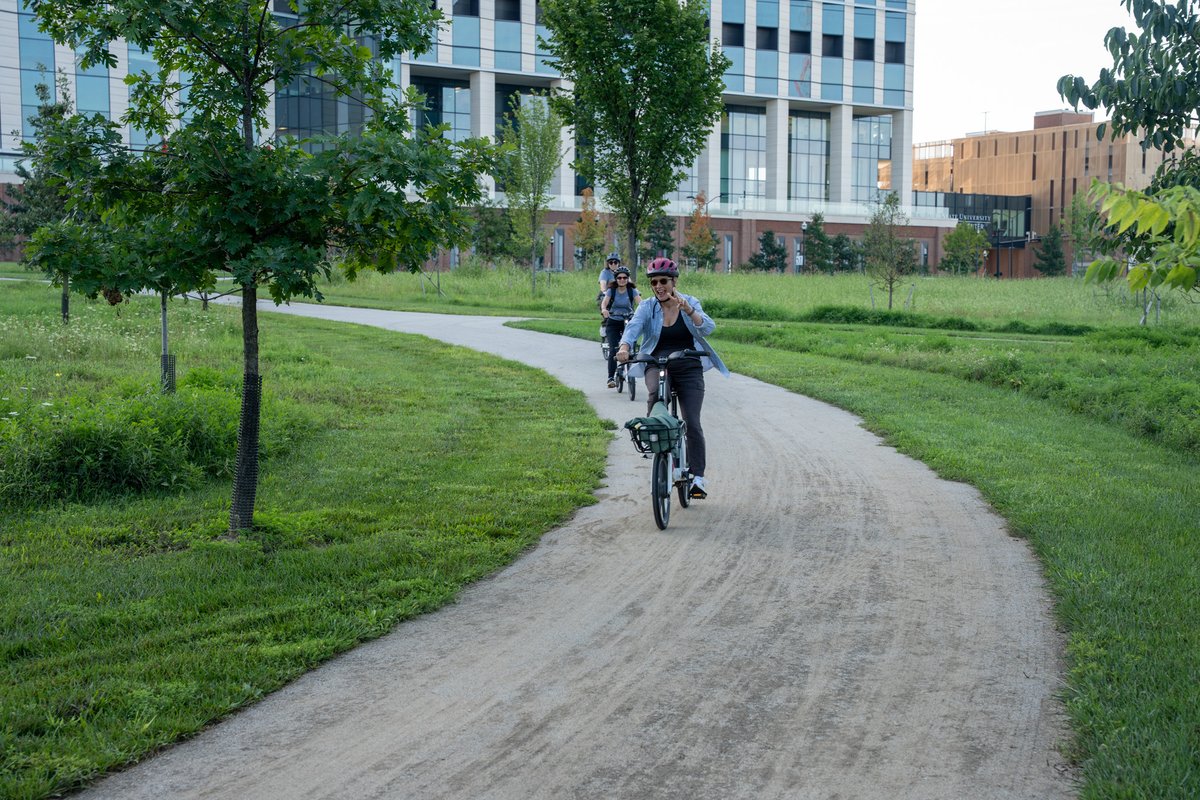 OhioStateAP's tweet photo. As part of Safe Streets for Buckeyes, Ohio State hosted two bike audits this summer to get feedback on the safety of campus roadways. What are your thoughts on bike safety at Ohio State? Share your feedback in the Safe Streets for Buckeyes survey: https://t.co/8d5DAHlR98 https://t.co/6GL75sBWnV
