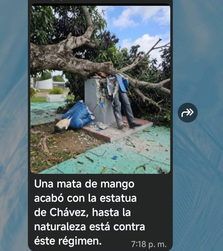 VictorMarcano's tweet photo. La misma Venezuela está cansada de tanta Dictadura. https://t.co/5vD6aH62Fp