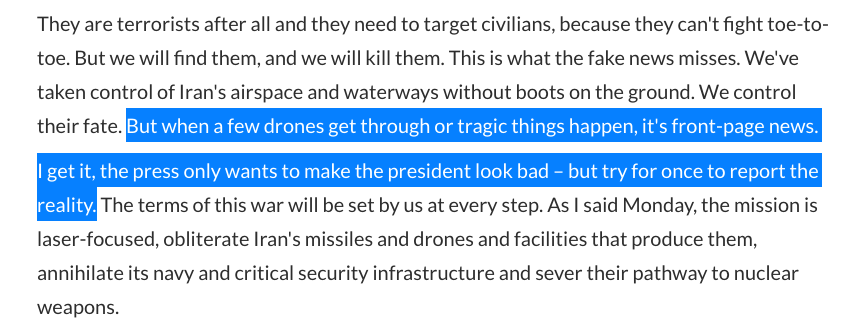 AaronBlake's tweet photo. Back in March, Hegseth criticized the media for putting the deaths of US troops in Iran on the "front page." https://t.co/Ft4s6ufZPZ