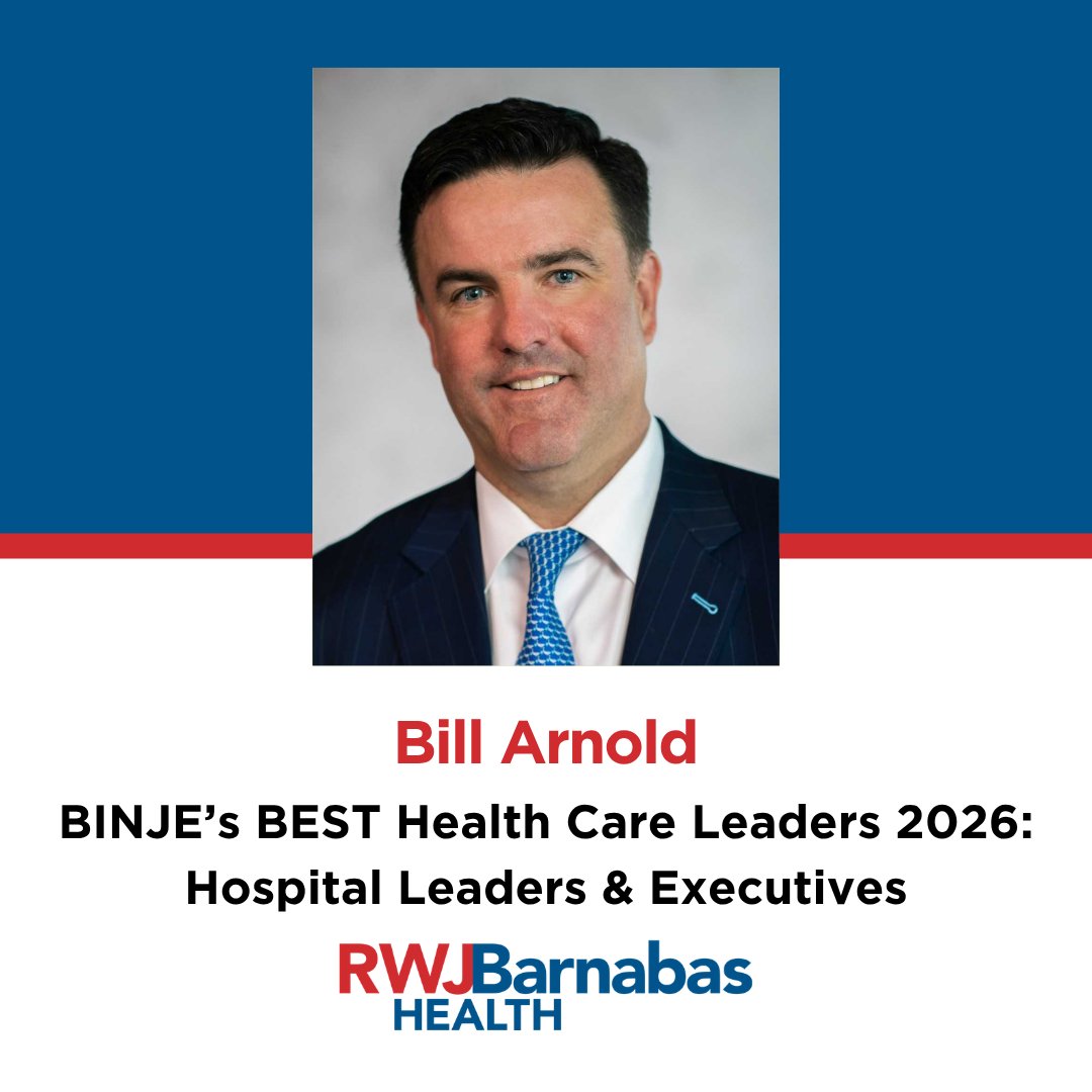 RWJBarnabas's tweet photo. BINJE’s BEST Health Care Leaders 2026, Hospital Leaders & Executives: 
🔵Dr. Andy Anderson, Chief Medical Officer & Chief Quality Officer, RWJBarnabas Health 
🔵Bill Arnold, CEO, Robert Wood Johnson University Hospital 
🔵John Doll, Chief operating Officer, RWJBarnabas Health 
🔵Dr. Frank Ghinassi, CEO, SVP, Rutgers Health, RWJBarnabas Health