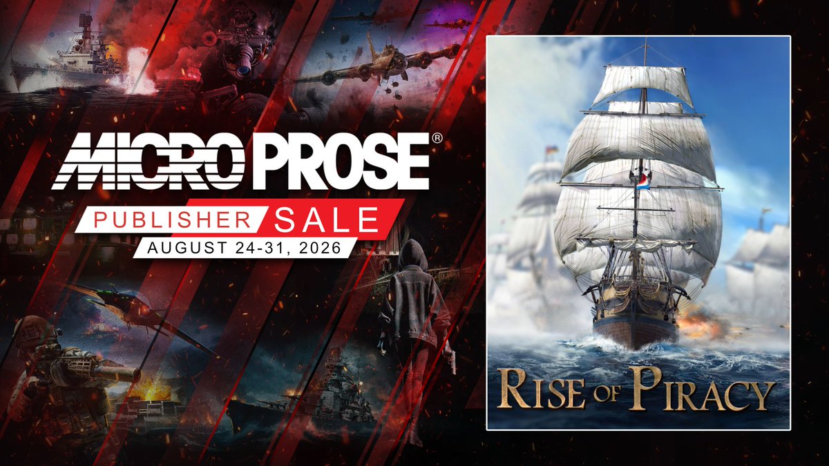 IrishJohnGames's tweet photo. Rise of Piracy is taking part in the Microprose Publisher Sale on Steam! 

#games #rts #strategy #sale https://t.co/gD0JrzZ7Hp