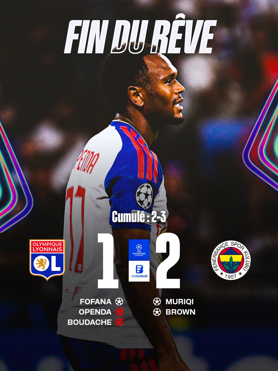_BeFootball's tweet photo. 🚨🚨 TERRIBLE SCÉNARIO POUR L'OL QUI NE JOUERA PAS LA LIGUE DES CHAMPIONS CETTE SAISON !!!! ❌🥶

Après avoir complètement ratés leur première mi-temps, les lyonnais avaient montré un bien meilleur visage en seconde, avec notamment deux buts refusés ❌

Une non-qualification en LDC qui risque de peser sur les finances du club...
