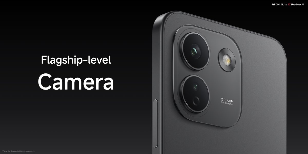 Xiaomi's tweet photo. #REDMINote17ProMax5G features a flagship-level camera designed to capture true-to-life portraits with minimal effort and maximum clarity.

32MP selfie camera unlocks your main character energy. Beautiful selfies are just the beginning.

#REDMINote17SeriesLaunch https://t.co/tlFyw1qKd8