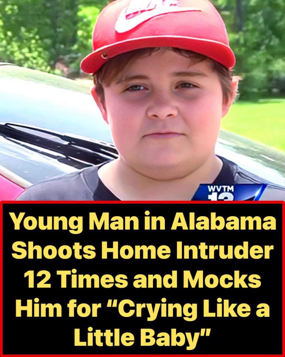 JBMAGA03's tweet photo. An 11-year-old Alabama boy was home alone when a meth-head broke in, threatened to kill him, and started stealing.

Chris Gaither grabbed a 9mm his stepdad taught him how to use.

Warned the guy.

Then emptied the mag.

12th shot hit him in the leg through a laundry hamper.

“He started crying like a little baby.”

This is why we have the 2nd Amendment.

Not for hunting.

For moments like this.

Train your kids.

Secure your home.

Criminals don’t care about “thoughts and prayers.”
