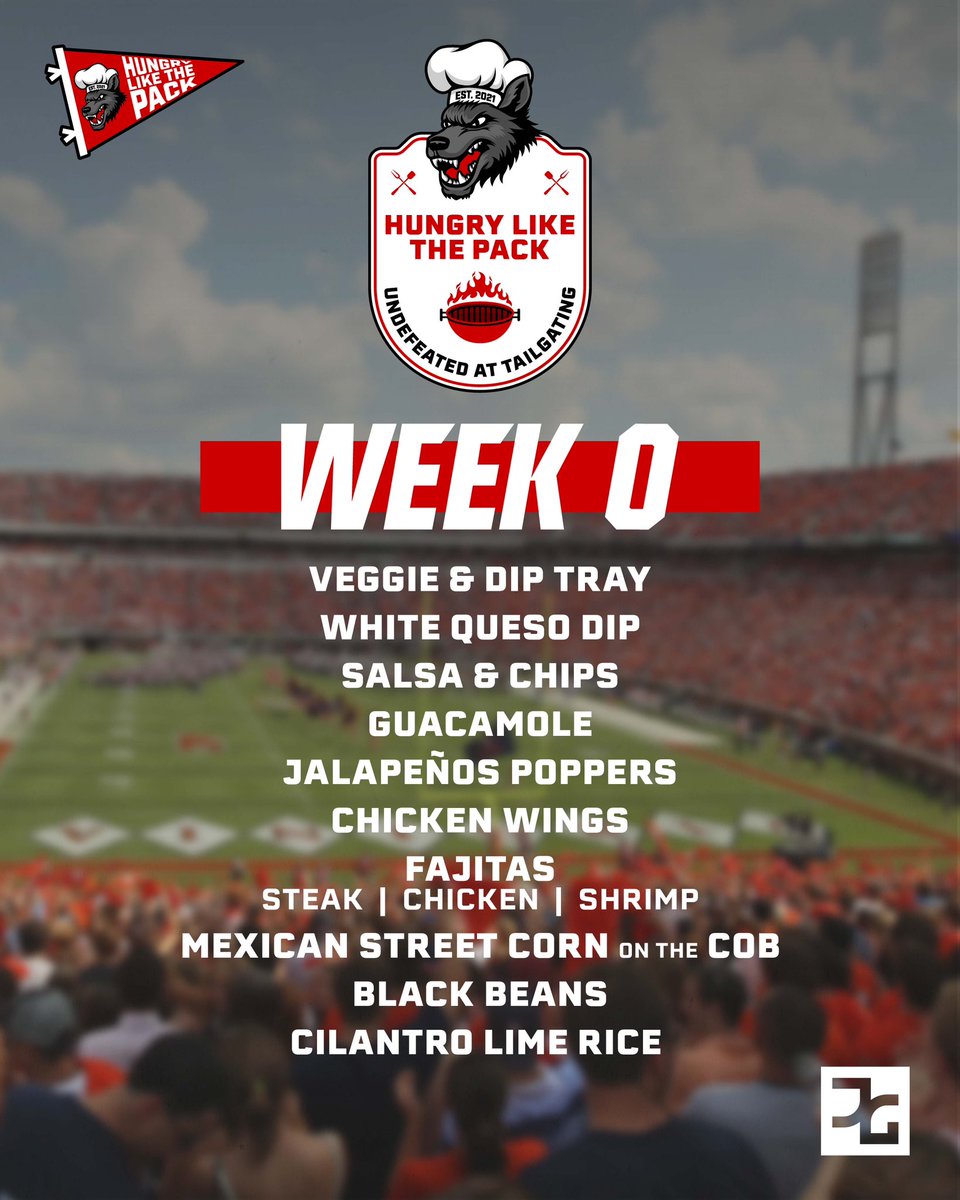 PackFanInNOVA's tweet photo. We’re so back…Week 0 tailgate is live for this weekend’s trip to watch @PackFootball in Charlottesville. Game #55 in a row loading! #UndefeatedAtTailgating https://t.co/6NNueFNIfB
