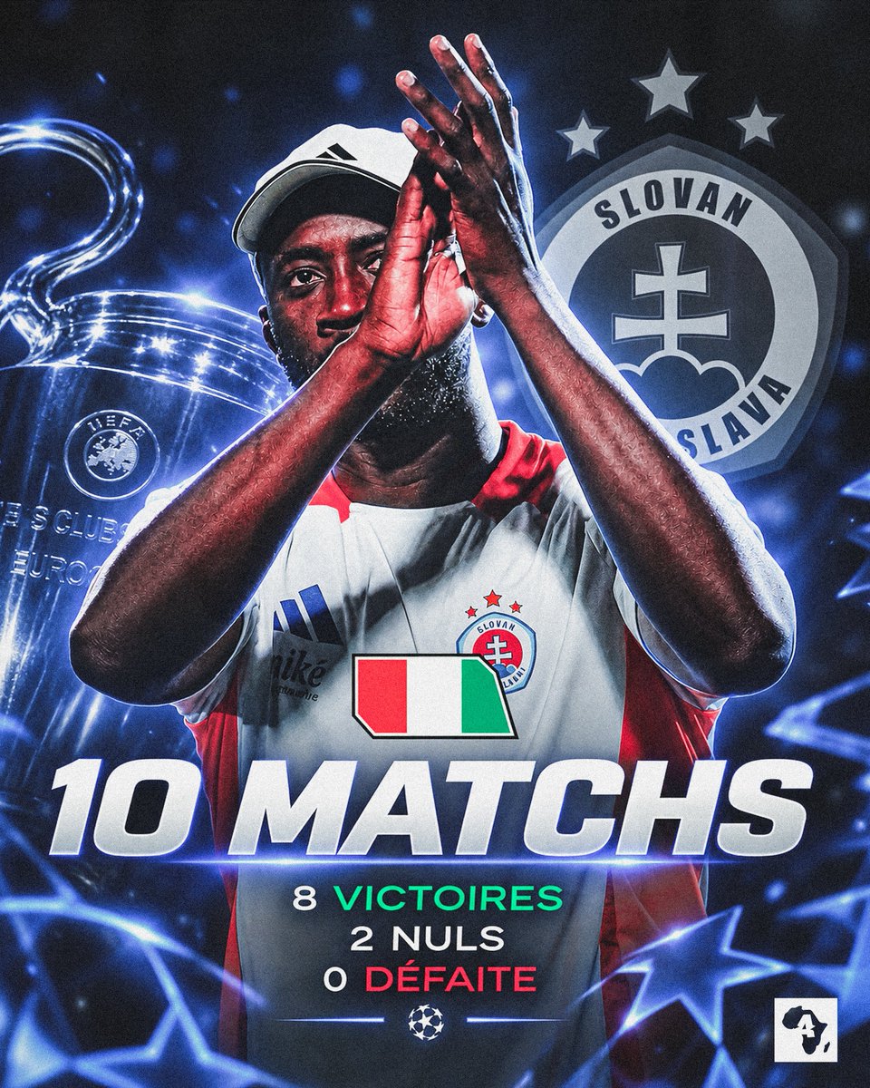 ActuFootAfrique's tweet photo. 🚨🤩 INCROYABLE !!

Yaya Touré 🇨🇮 𝑸𝑼𝑨𝑳𝑰𝑭𝑰𝑬 le Slovan Bratislava 🇸🇰 en Ligue des Champions et reste invaincu !! 🇪🇺🤯🏆 https://t.co/9L1Ad8vMyS