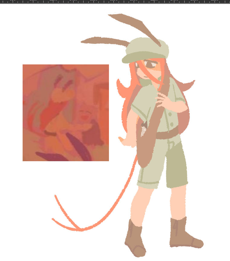 calcinedmeat's tweet photo. postal worker outfit from that one storyboard #escapedchasm #dwellersemptypath https://t.co/H0A27Ms7EY