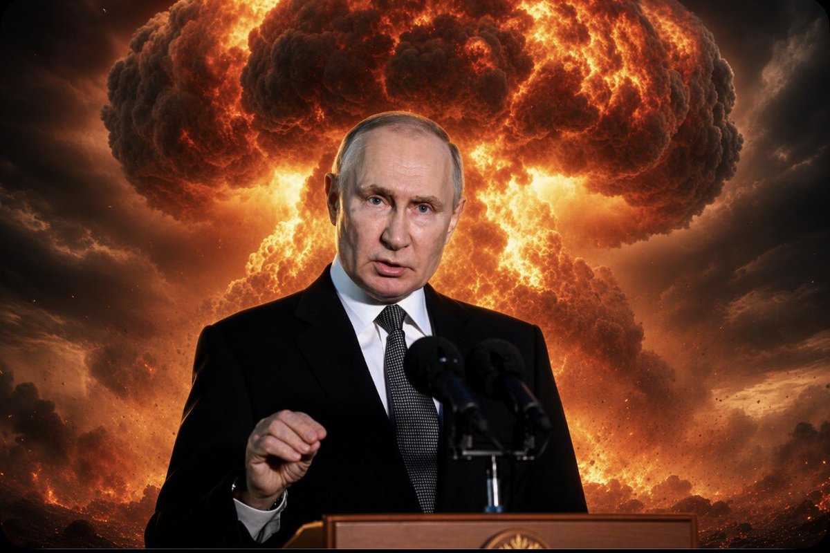 PawlowskiMario's tweet photo. Here is what alerts the shit fuck out of me more than almost anything else right now.🇷🇺☢️

Putin and Trump are two old men with enormous power, enormous egos, and increasingly less to lose.

Putin has been fighting Ukraine for four and a half fucking years and still hasn’t achieved what he started this war to achieve. He didn’t destroy Ukraine. He didn’t take Kyiv. He didn’t break Ukrainians. Now Ukraine is striking deeper into Russia, Russian refineries are getting hit, fuel shortages are real, and Putin is running out of good options.

And now Bloomberg reports that a growing number of Russian officials believe Putin could eventually use tactical nuclear weapons in Ukraine as a last resort. There is NO evidence that Russia is preparing a nuclear strike right now. But the fact that this fucking conversation is apparently growing inside Moscow should scare everyone.

Then we have Trump.

I don’t need some conspiracy theory that Trump is a traditional Russian asset taking direct orders from Putin. I have been saying for years that it’s much simpler than that. Trump admires dictators. He admires Putin. He admires Xi. He admires Kim Jong Un. He sees these people as strong leaders, and in my opinion he is unbelievably easy for someone like Putin to manipulate.

And Trump is heading into midterms with terrible approval numbers and the possibility of Republicans losing control of Congress. If that happens badly enough, his political and legal problems don’t disappear. They potentially get much fucking worse.

That’s what scares me.

Two old men. Two gigantic egos. Two men obsessed with power and legacy. One increasingly desperate to avoid losing a war. The other increasingly desperate to avoid losing political power. And between them sits enough nuclear firepower to destroy civilization.

I believe Putin is capable of gambling with a tactical nuclear strike if he becomes convinced that losing Ukraine is the alternative. He may gamble that Europe and the United States will shit themselves and back down.

Maybe they would. Maybe they wouldn’t.

And if Putin makes that fucking gamble and gets it wrong, we are no longer talking about Ukraine.

We are talking about damn World War III.