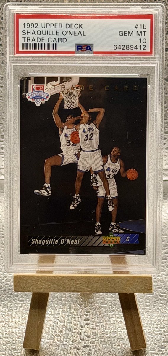 cub527's tweet photo. 🏀 FOR SALE — SHAQ RC PSA 10 💎

1992 Upper Deck Shaquille O’Neal #1b Trade Card RC

🔥 PSA 10 GEM MINT — POP 522 🔥 

Recent Sales per Ebay:
8/25/26 — $3,650
8/24/26 — $3,650
8/22/26 — $3,349

💰 $3,999 OBO (1 Random Michael Jordan  PSA Graded slab from Grade 6-8 as bonus)

💯 Insured w/ USPS Registered Mail with restricted signature delivery

🚫 NO TRADES

DM if interested. Serious buyers only

🙏🏽 Please Retweet 🙏🏽 

#TheHobby
#Shaq
#PSAGemMint10 
#PSA
#NBA #SportsCardCollecting 
#MichaelJordan
#MJ