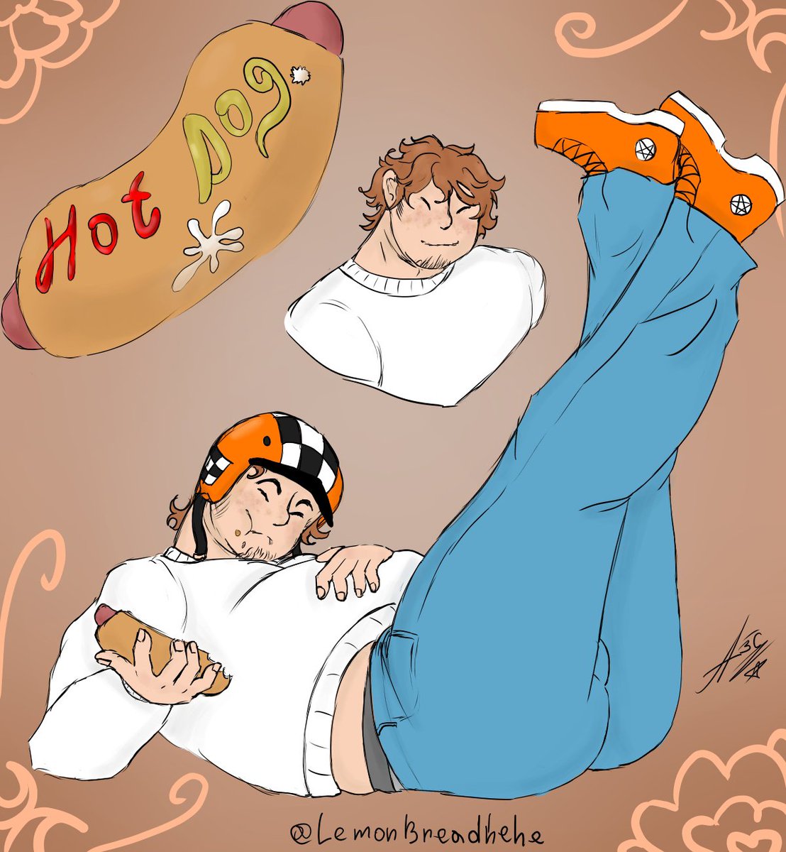 LemonBreadhehe's tweet photo. This is my first experience of drawing complete characters, don't judge me harshly🥺
#Dod #hotdogdieofdeath #dieofdeath https://t.co/Z8KBbbV8RV