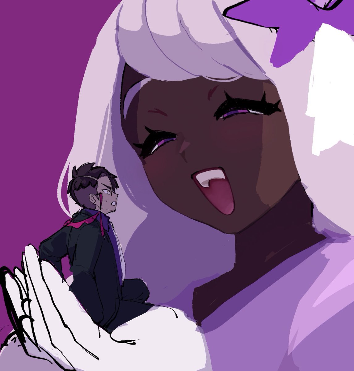 PinkPeronaOwner's tweet photo. Your queen is hungry 💜 hop in my maw as a "Noble Snackrifice" https://t.co/PsHakzhHRU
