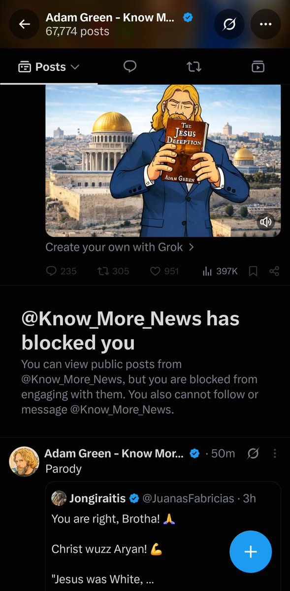 Topnoticer56867's tweet photo. @EscanorReloaded @Know_More_News Blocked me long ago.... winning ! https://t.co/MlPiJne2TA