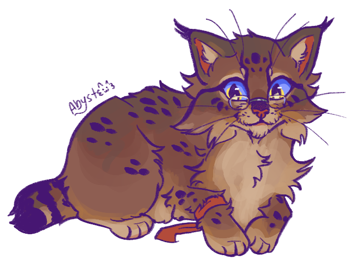 artbyabyst's tweet photo. beautiful cat with central homophobia in his eyes 💙💛
#qsmp #graf https://t.co/EI7vjz6ObW