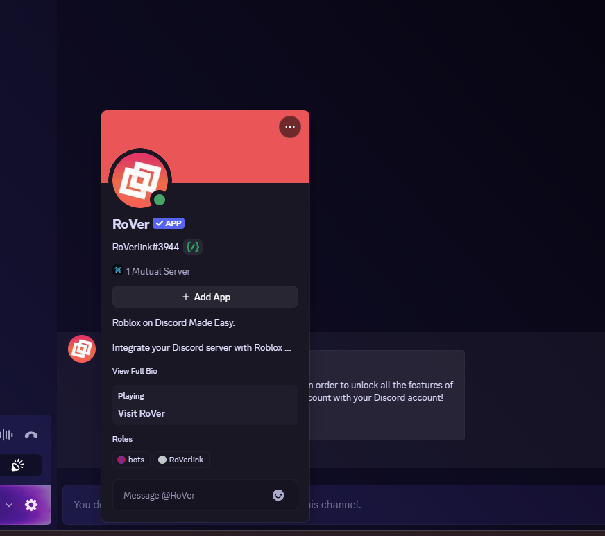 JustYosee's tweet photo. new roblox scam every1! you'll be told someone is impersonating you and is trying to get you mass reported, invite you to a discord server with a fake rover to steal your account, careful out there lol, images below (they deleted msgs after)

#Roblox #RobloxDev #RobloxDevs https://t.co/lAkevBjDYn