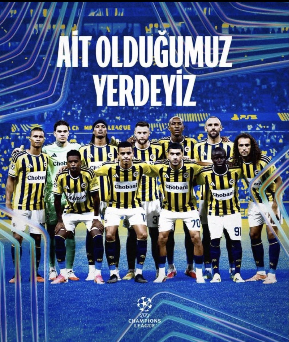 Aacar63's tweet photo. 18 yıl aradan sonra hakketiğin yerdesin 

Şampiyonlar liginde mücadele edecek Fenerbahçe ve Galatasaray a başarılar dilerim..

 #OLvFB #Fenerbahçe #cl https://t.co/oUAdsjtEBc