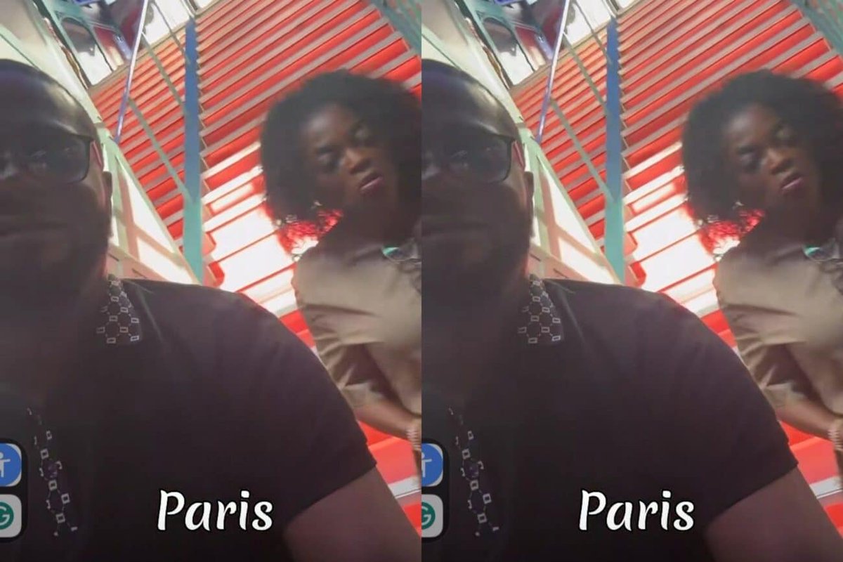 Naija_PR's tweet photo. A video showed Funke Akindele and former husband JJC Skillz spending time with their twins in Paris; neither confirmed that they had resumed their marriage. https://t.co/czjg7bwItI