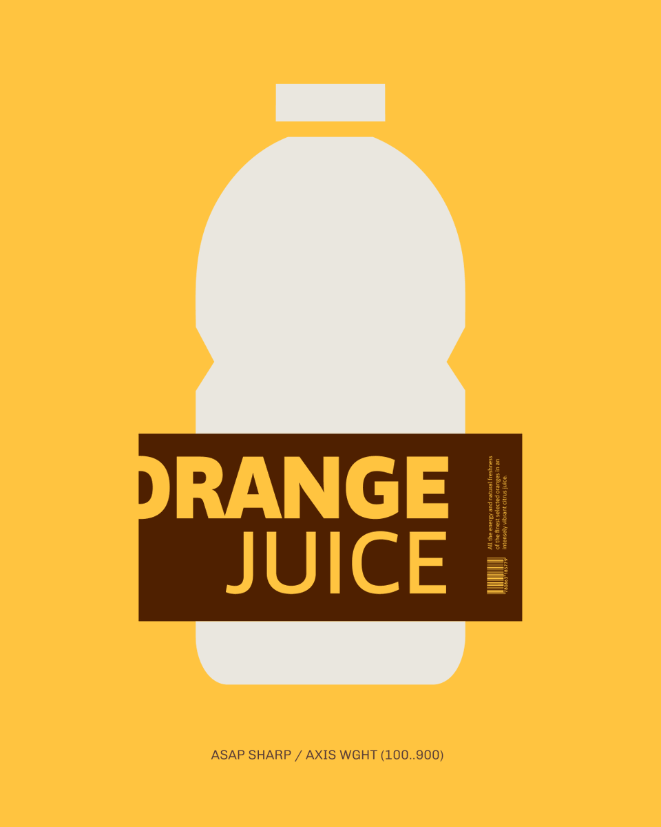 OmnibusType's tweet photo. True to its heritage, Asap Sharp VF is ideal for identity, digital interfaces, signage, and editorial projects. Its open shapes ensure reading clarity, while its sharp presence elevates hierarchical compositions. Available from https://t.co/XeD9iApRGQ https://t.co/QAjhINbBWv