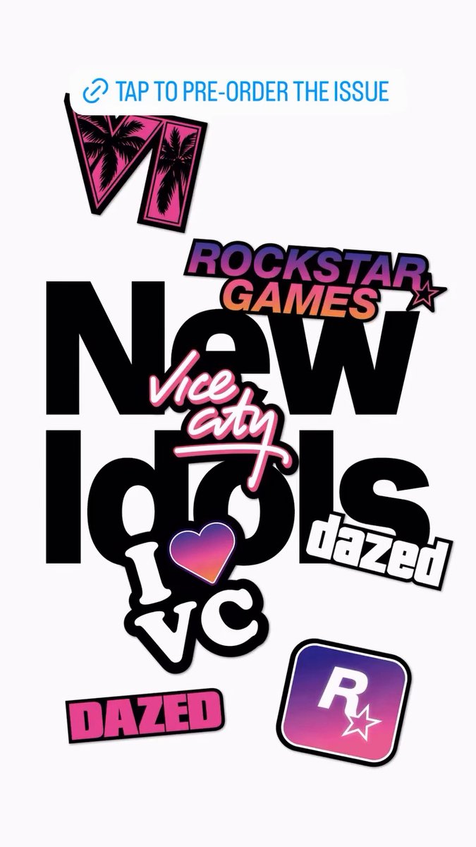 GTAonlineNews's tweet photo. The limited edition GTA6 magazine from Dazed has sold out.
Anyone who has preordered the Magazine will also receive these GTA Vice City stickers https://t.co/TjQxNFJB3F