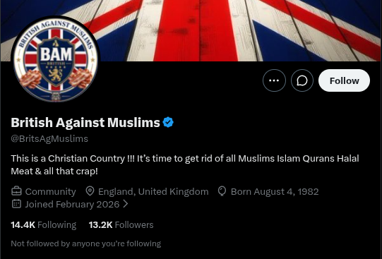 TheDeadSeven's tweet photo. @BritsAgMuslims are you aware that your bio is literally Anti-Christian?

at least the Prophet Mohammed invited Christians to pray with him at a delegation in the same temple as him and allowed them to pray in the same place as them.

you're anti-Christian despite being "muh Christian country!" https://t.co/LOcwUNZW1F