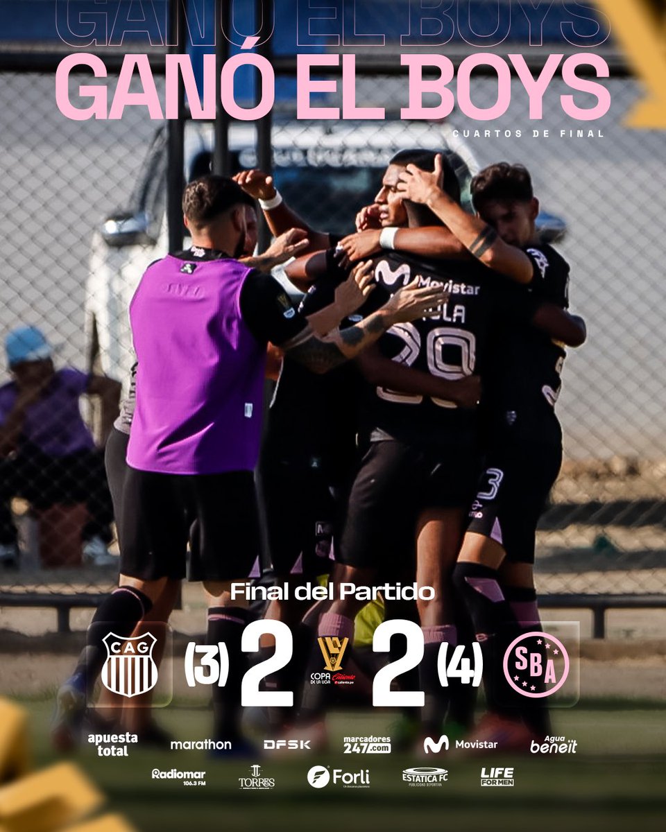 sportboys's tweet photo. ¡Estamos en semis! 💪🏻🩷

🔚 Final del partido.

Atlético Grau  2️⃣ (3️⃣) - (4️⃣) 2️⃣ Sport Boys Assn.

#VamosBoysTodaLaVida https://t.co/nKoylYy5TM