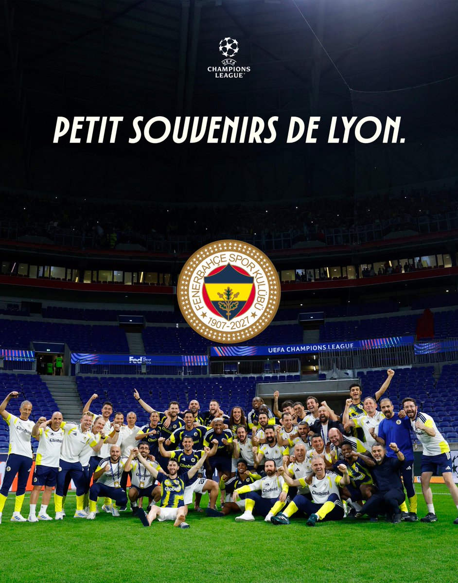 Fenerbahce__FR's tweet photo. Un petit souvenirs de Lyon. 🥰 https://t.co/Q3lLt6AAGK