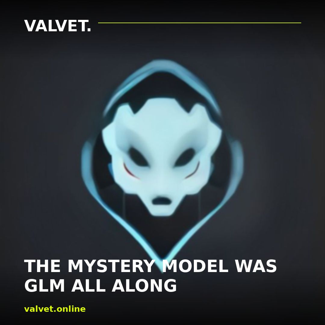 VALVETONLINE's tweet photo. THE MYSTERY MODEL WAS GLM ALL ALONG
1. ox-alpha ran on OpenRouter for weeks with its maker sealed
2. https://t.co/Iuj4ioYfUF confirmed it today, weights drop tonight
3. We ship launches like this. https://t.co/YCzjloG1jN
#AI #GLM #OpenWeights https://t.co/QRIGi1mGzu