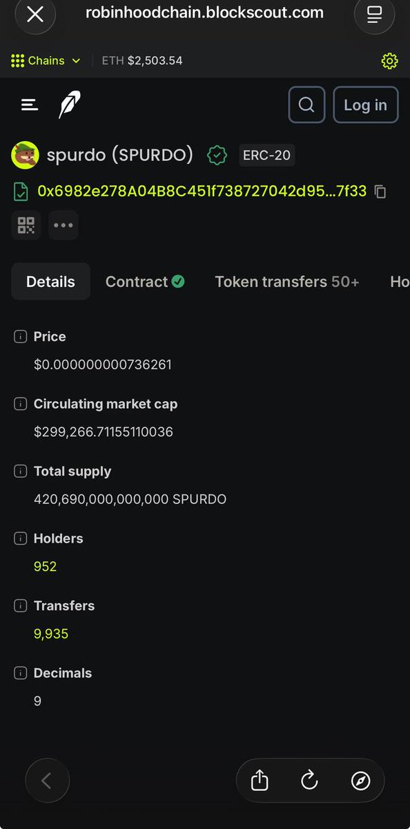 RH_spurdo's tweet photo. We are officially verified on chain

https://t.co/P4HXe8I2vS https://t.co/xbukQapMeu