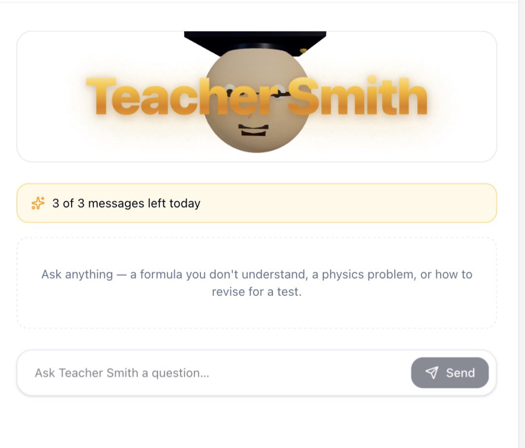 lgStudy_'s tweet photo. Introducing: Teacher Smith….

Start studying more effectively, by applying your personal (Ai-powered) Tutor.

https://t.co/g2oUpPJPgm https://t.co/8yomGGE1W6