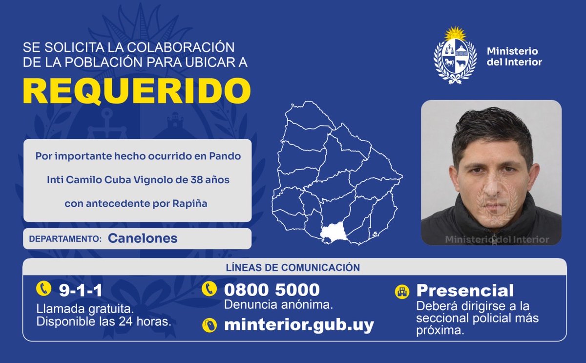 EPreve's tweet photo. 🔴 ROBO AL BROU

✔️ La Policía detuvo a uno de los autores.

✔️ Hay dos requeridos (fotos) Inti Cuba Vignolo y Paul Cossella. https://t.co/kgzooBuvob