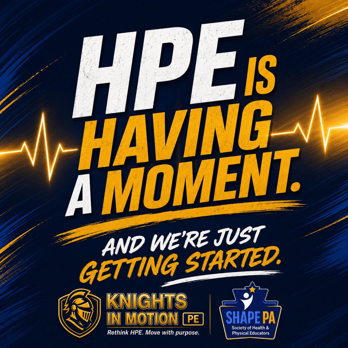 ces_physed1's tweet photo. HPE IS HAVING A MOMENT.

New standards. Meaningful PE catching fire. Skills-Based Health becoming reality. A renewed focus on learning students can actually use beyond our classrooms and gyms.

Year 29. I’ve never been more excited.

Be Brave. Be Bold. Be You.

#HPE #MeaningfulPE https://t.co/1ViOFOioOC