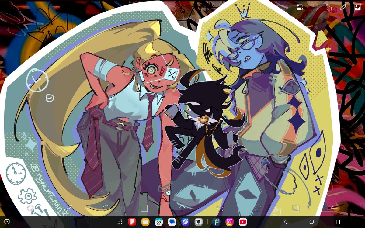Rinz3Wando's tweet photo. Im sorry I forgot their butch lesbian child 
#timeshadow https://t.co/V0395kKxU1