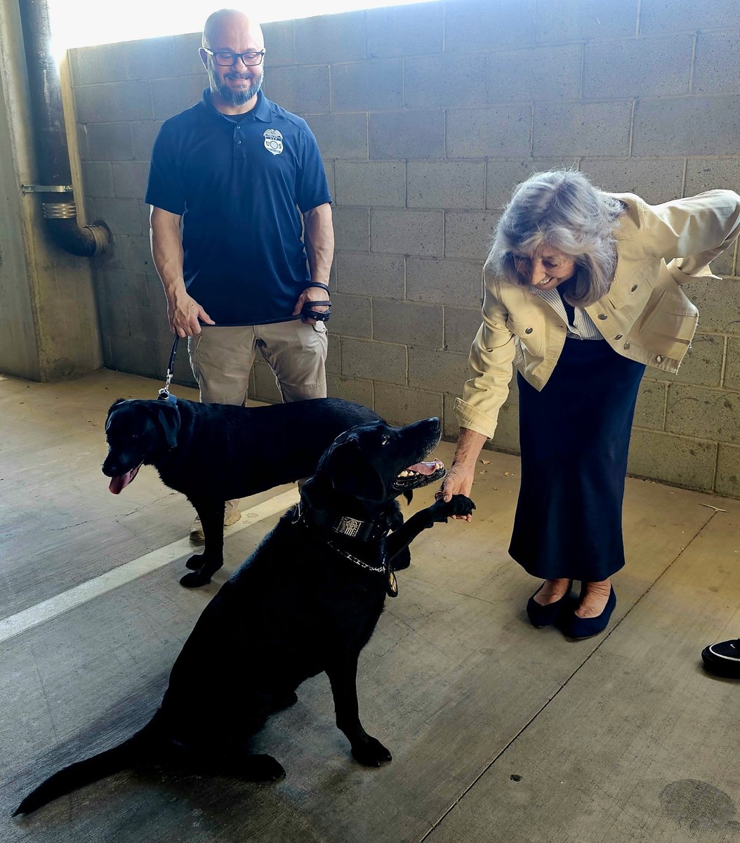 repdinatitus's tweet photo. Today I celebrated #NationalDogDay by honoring our K-9 heroes @ATFHQ’s Las Vegas field office. They are protecting the public every day by helping our law enforcement officers sniff out weapons and explosives. https://t.co/jyIKqqqLr6