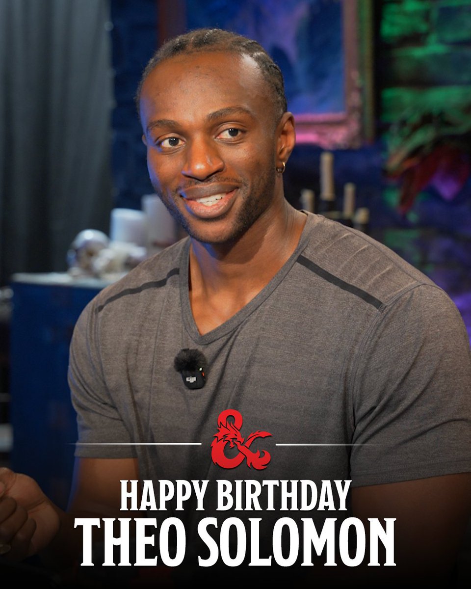 Wizards_DnD's tweet photo. Happy birthday to Theo Solomon! May your day be packed with heroic adventures, loyal companions, and enough cake to feed the whole camp. https://t.co/AhQsUh0rxM