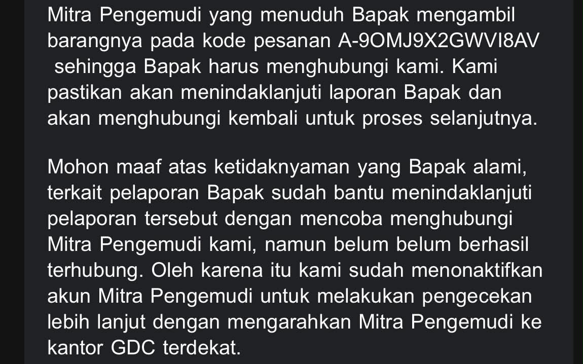 MichelleWi2gw's tweet photo. NOH KANTOR GRAB BAIK2 REACH OUT KE LU GA DIRESPON, gayanya mau ngajak kantor polisi, kantor sendiri aj didiemin https://t.co/0AiYbgODwx