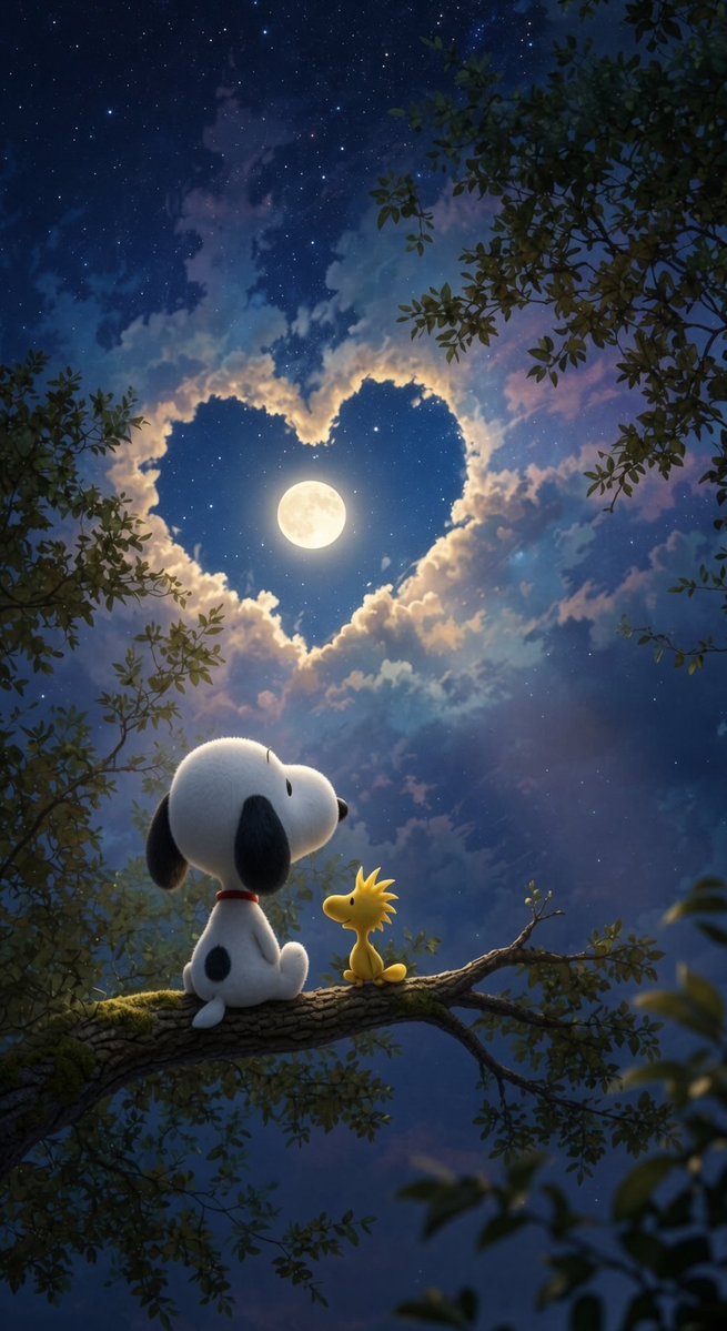 SnoopyWallpaper's tweet photo. Peaceful Night Together https://t.co/bHEQ1VEJt4