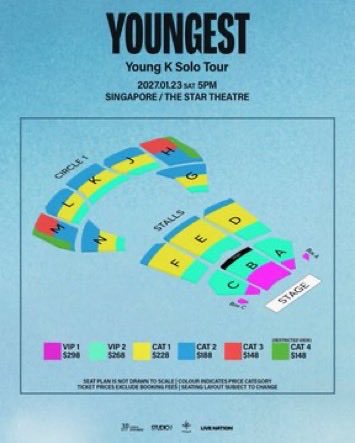 bigbangec7's tweet photo. wts // Selling🎫

Young K Solo Tour < YOUNGEST > In SINGAPORE

•VIP1 x2
•VIP2 x2

📩Open to interfans
Entry assistance will be offered at venue

📩DM to buy

#YoungK #YOUNGEST #YoungK_Solo_Tour_YOUNGEST✨ Hh https://t.co/kkgymGgjY7