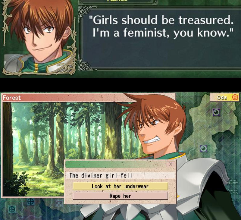 Aliceenjoyer1's tweet photo. @TheNarumeki @Maximas_Rema Rance fandom join because Rance femenist https://t.co/Q0sk54o6S7
