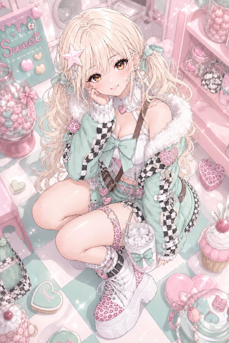 ai_star_'s tweet photo. ✮*｡ﾟ素敵なプロンプトお借りしました✮*｡ﾟ

チョコミント風なパステル色味が
とっってもかわいいです🍫🌱💕

 #AIart️️️️️️️️️️️️️️️️️️️️️️️️️️️️️️️️️️️️️️️️️️️️️️️️️️️  #seisyoku #yasui https://t.co/OeBWOc37yx