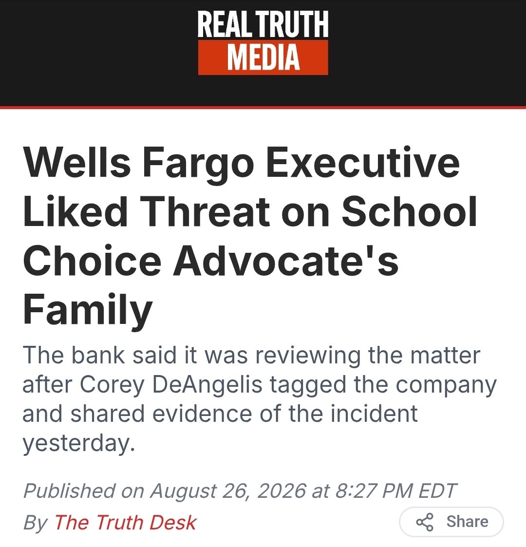 DeAngelisCorey's tweet photo. Hey @WellsFargo, this isn't going away. https://t.co/D2VXKl65Tb