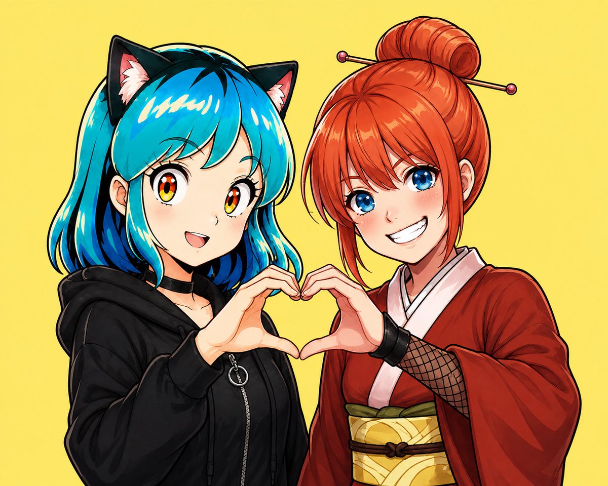 aya_ai2's tweet photo. @kagutanyoroz 仲良くなった記念？に勝手に画像作っちゃった🫶
これからもよろしく💗 https://t.co/IkrAN862bx