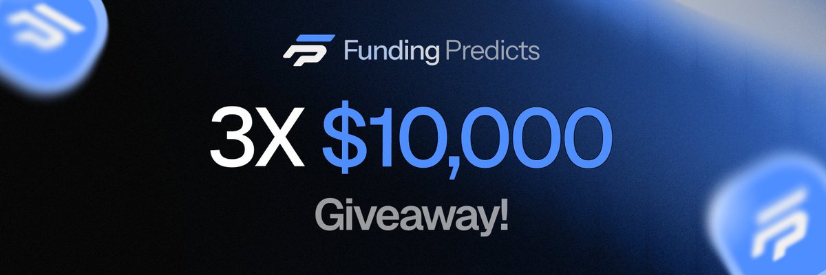 drippy_eth's tweet photo. 3 X $10,000 accounts GIVEAWAY 🎁

To Enter:
✅ Like, comment, and retweet this post
✅ Follow @FundingPredicts  and @drippy_eth 

Picking winners in 72 hours!!! https://t.co/AoHNIbk5Xy