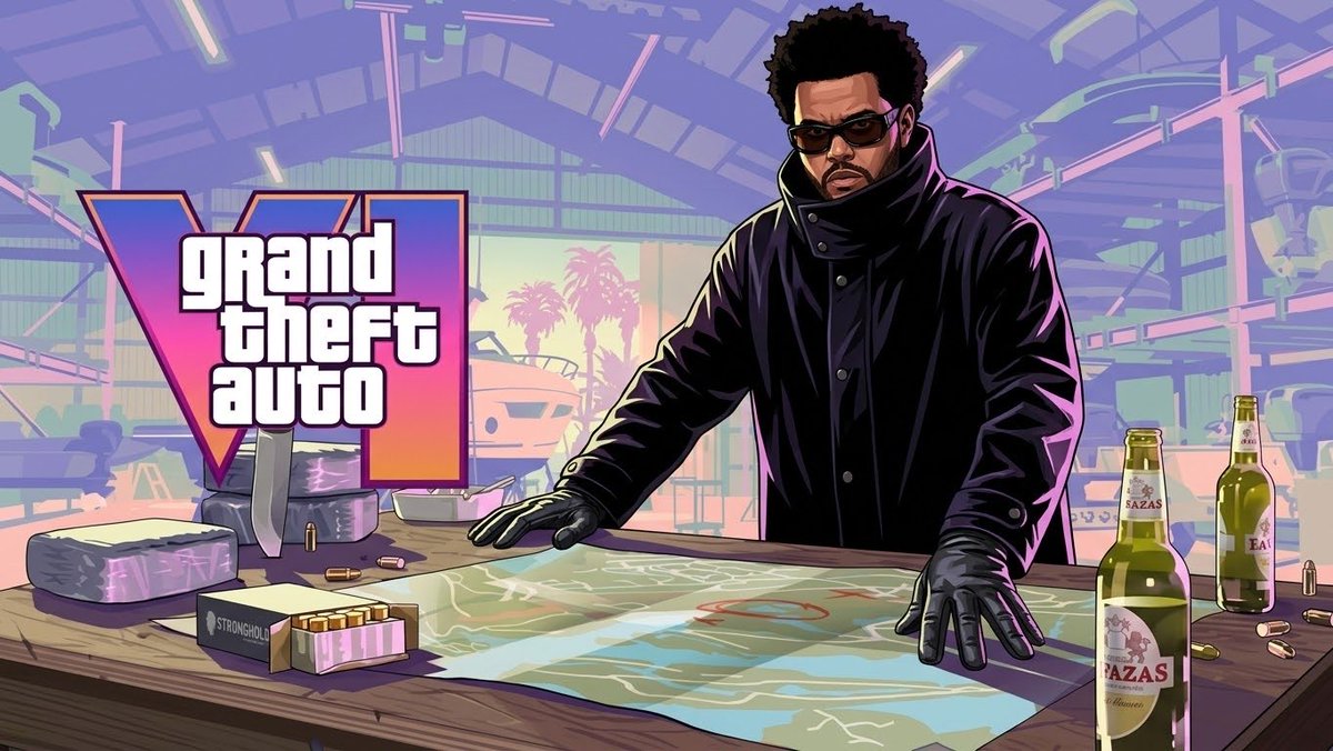 acervowknd's tweet photo. 🚨MEU DEUS! Uma das telas de carregamento de GTA VI acaba de ser vazada com uma skin do The Weeknd. https://t.co/tDClxJ4aCC