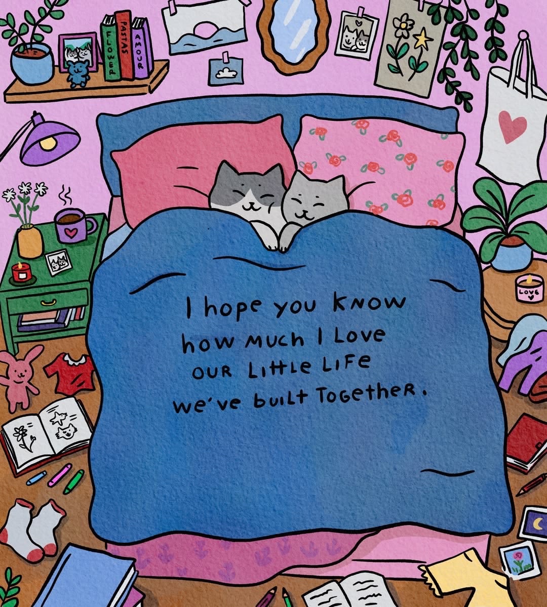 Nightbloomc's tweet photo. I hope you know how much I love our little life we’ve built together. https://t.co/DbGAQ58s8m