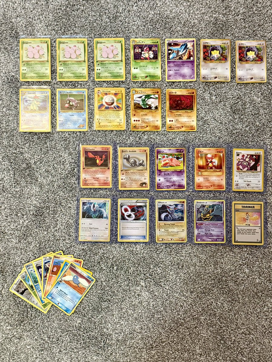 MoomooMarketTCG's tweet photo. I don’t know if Game Universe-Mequon saw our initial Pokémon market research, but wow did they change things up.

The $1-$10 cards were organized in a new box, with a bunch of new additions and great deals. They also reorganized their high end singles.

In total, we spent $35 on 30 cards. 22 of the cards (pictured) were added to our #10000cards collection. 10 of them were protected in @goat_armor. 3 were grails @ExeggcuteEmpire could never turn down. All were logged on @RareCandy for a value of $67.05.

🔴🔴🔴🔴⚫️⚫️
We rate our experience 4/6 Poké Balls.
#pokemon #pokemontcg