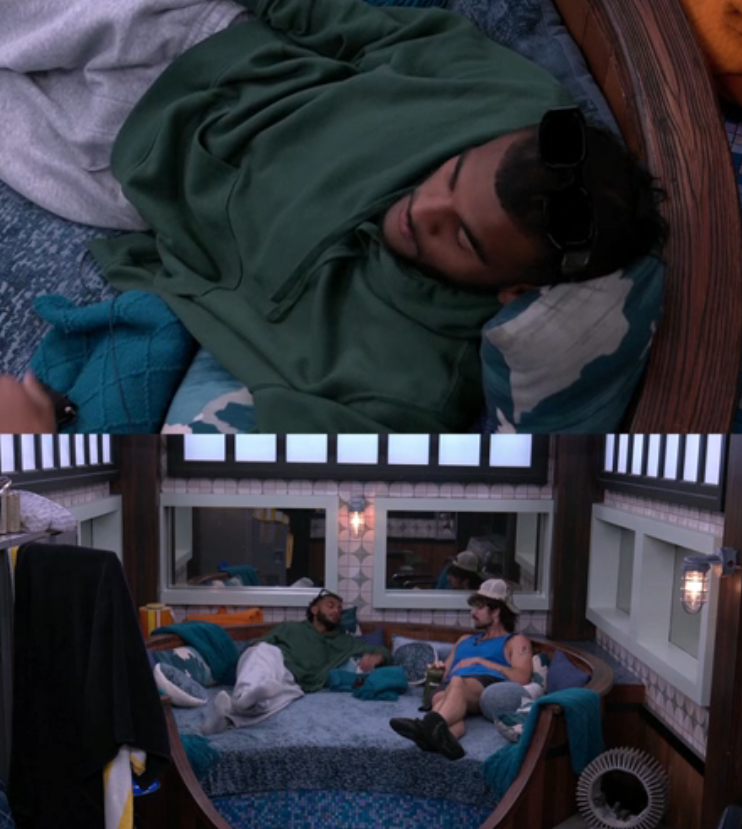 BB_WhatNow's tweet photo. ALERT! BARRET has fully flipped on the icons and Drew. Him and Yash and talking and now it looks like Drew will be evicted if he loses the blockbuster. 🚨 #BB28 

Barret is down to evict Drew if its Taylor and Drew, all they need is Melody and Mallory on board. https://t.co/sdsIMI3TKy