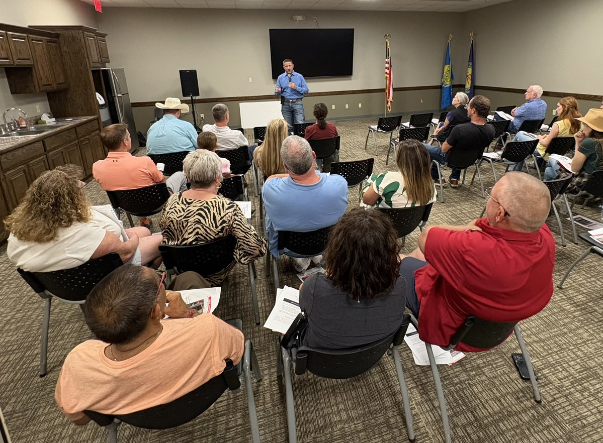 RepBrecheen's tweet photo. Thank you to all of our constituents from Broken Bow who attended today’s town hall! https://t.co/5XmWlnYQ0n