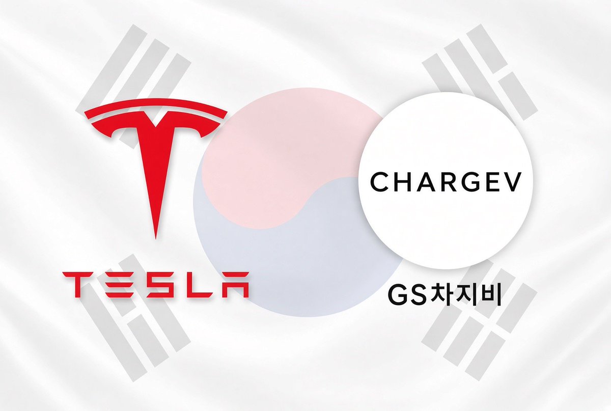 Tslachan's tweet photo. $TSLA 
NEWS: Tesla has entered the electric vehicle charging station business at highway rest areas in South Korea for the first time.

According to the recent “Highway Rest Area EV Charging Station Construction Operators” list released by the Korea Expressway Corporation, Tesla applied for the project in a consortium with GS-CHARGEV and was selected.

This marks the first time Tesla has directly participated as an operator in a project commissioned by the Korea Expressway Corporation, which makes it personally quite exciting.

However, specific details such as the type of chargers and the construction plans have not yet been disclosed.