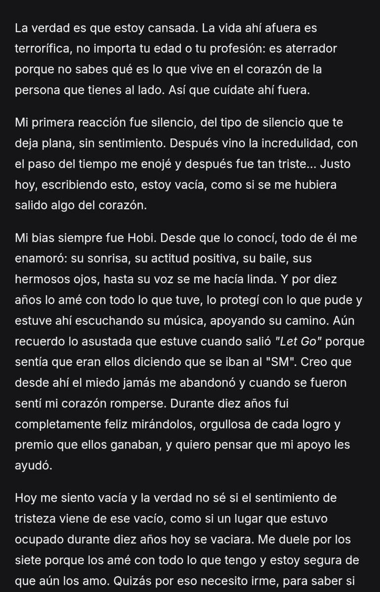 bngtanmiley's tweet photo. Esto es todo.

Adiós.

#NoAwardsForAbusers 
#WeWantFeedBackFromBTS
#가해자반대ARMY 
#폭력반대ARMY 
#ARMYsAgainstAbusers 
#ARMYsAgainstViolence
#ChrisBrown반대ARMY
#ARMYsAgainstChrisBrown https://t.co/khFVWlyQyI