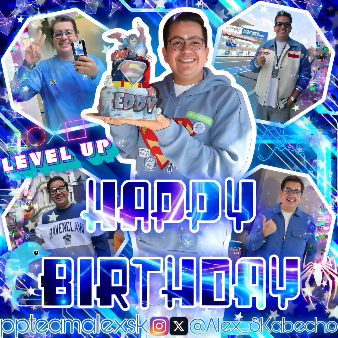 Alex_SKabecho's tweet photo. TÍO!!! Muchas Felicidades Por Cumplir Un Año Más De Vida! Te Deseo Que Disfrutes Al Máximo Este Día y Muchas Gracias Por Todas Las Risas Que Me Regalaste Te Mando Un Abrazo y Muchas Bendiciones Feliz Cumpleaños @Eddy_SKabeche 😊💙 https://t.co/AO6efwf1mq