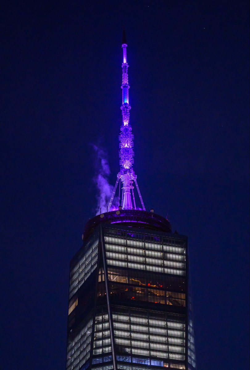 GovKathyHochul's tweet photo. 106 years ago, the 19th Amendment was adopted to guarantee women the right to vote, but the fight for equality was far from over.

Tonight, landmarks across New York are lit purple to recognize the trailblazers of the movement and those continuing the work today. https://t.co/QBy9n1uUM8